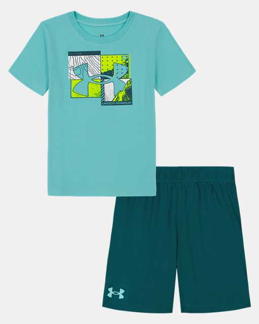 Little Boys' UA Geodetic Logo Shorts Set